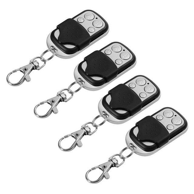 Universal Remote Control 4 Button Gate Garage Door Opener Remote Control 433MHZ Clone Fixed Learning Code For Gate Garage Door