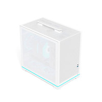 Boîtier PC GALAX Metal Master T240S SFF Mini ITX avec fenêtre latérale, poignée de transport en maille intégrale, USB C, châssis de jeu RGB, noir