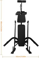 Banc d'haltères Excel avec support d'haltères Banc d'haltères Banc de presse Banc d'haltères-pour équipement de gymnastique à domicile