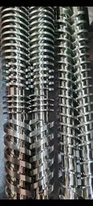 Hoge Kwaliteit Fabriek Directe Conische Twin Schroef En Vat Voor Pvc-Platen Plastic Extruder Machine 65/132
