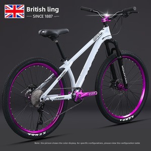 Vélo tout-terrain Lanling pour adultes et adolescents, frein à disque à vitesse variable, suspension de fourche 120 clics, vélo de route - Product Image 6