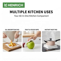 Toalla de Papel Desechable para Cocina, Absorbente, con Relieve de Diamante, 2 Capas, Segura para Contacto con Alimentos, Certificada FSC, para Importadores Globales, OEM