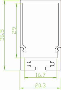 Luminaire LED linéaire architectural pour haut plafond, avec profilé en aluminium, CRI90, 2700K, IP20, dimmable, garantie 3 ans, pour bureaux et plafonds en plâtre - Product Image 3