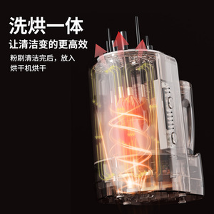 Portable Mini Washing Machine Rechargeable USB Powered Blue Light Sterilization For Underwear Socks Makeup Brushes - Product Image 2