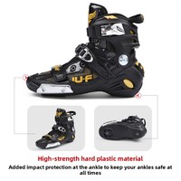 Patins à roulettes en ligne JU-F Hurricane Wolf Warriors 2 professionnels pour adultes, coque en PU, vente en gros, succès commercial international