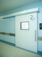 Porte coulissante automatique en acier moderne haute performance pour salles d'opération hospitalières