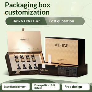 Cajas de Regalo Personalizadas para Té, Joyería y Cuidado de la Piel, con Diseño de Nido de Pájaro - Empaque Rígido de Cartón Doble Gris con Tapa Superior e Inferior - Product Image 5