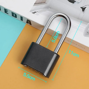 Jinhao Combination Padlock 5.5x11cm Zinc Alloy Rectangular Mechanical <b>Lock</b> For Backpack Warehouse Door Security - Product Image 1