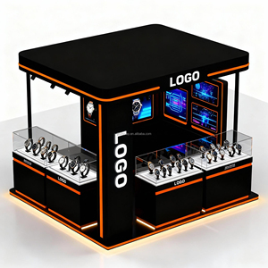 Xem <span class=keywords><strong>Showcase</strong></span> tường cửa hàng trưng bày cửa hàng tùy chỉnh thiết kế nội thất gỗ hiển thị tủ đồng hồ hiển thị trường hợp - Product Image 3