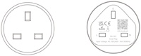 Prises intelligentes WiFi Tuya Matter 13A 16A, prise murale britannique, surveillance de la consommation d'énergie, application Smart Life, commande vocale, programmation de l'horloge, IP20