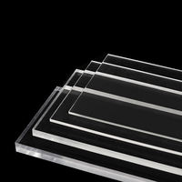 Plaque acrylique standard de 3 mm avec finition ultra-transparente, panneau en plexiglas d'épaisseur populaire pour cadres et protections