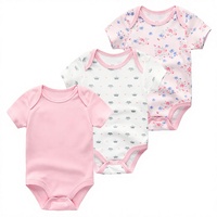 Combinaisons pour bébé en coton biologique unisexe, 100% coton, manches courtes, respectueuses de la peau, couleur unie, barboteuses pour nouveau-nés