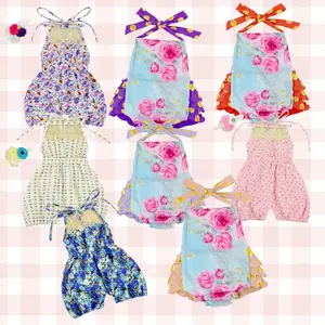 New Pattern Low Cut Baby Romper Jumpsuit Soft Comfortable Child Clothes For Summer 1-6 Years Baby