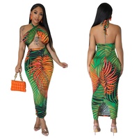 2023 Sexy robe de pansement femmes mode robe imprimée florale dame été robes décontractées