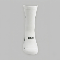 Chaussettes de football personnalisées antidérapantes avec logo jacquard, chaussettes à grip pour sports de plein air