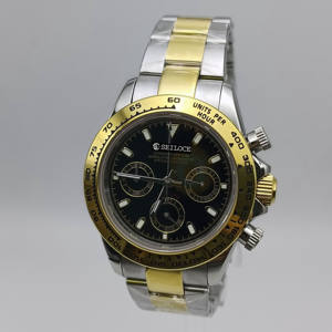 SEILOCE – montre chronographe multifonctionnelle de luxe, mouvement VK63, 39mm, cristal saphir, cadran en acier inoxydable, montre à Quartz avec pointeur - Product Image 5