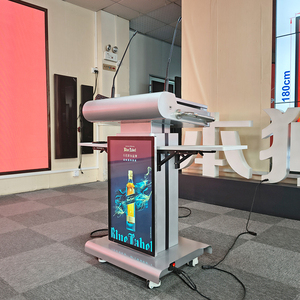 Équipement éducatif intelligent : podium numérique LCD intelligent à double écran (23,8 et 27 pouces) avec roulettes, nouvelle génération. - Product Image 3