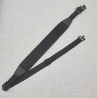 Sangle de fusil tactique en nylon réglable de 90 à 140 cm, à deux points, camouflage, avec rembourrage pour l'épaule, boucle de ceinture pour fusil