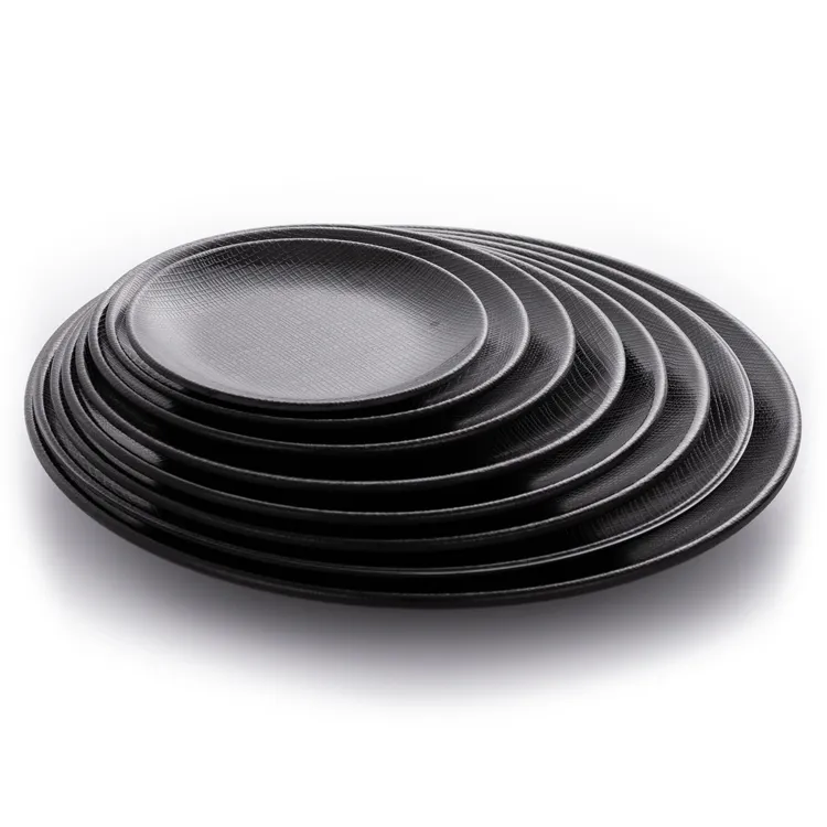 Многоразмерные сетчатые черные матовые круглые пластины