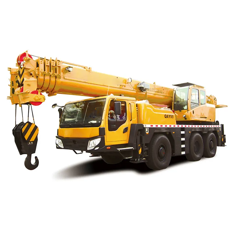 Industrial Cranes And Parts 55 Ton All Terrain Crane Remote Control Truck Crane QAY55