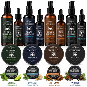 Kit de Soins de la Barbe Premium pour Hommes : Huile, Baume, Après-shampoing et Shampoing pour Barbe – Ensemble de Soins Naturels pour Poils Faciaux – <span class=keywords><strong>Coffret</strong></span> Cadeau Marque Privée - Product Image 3