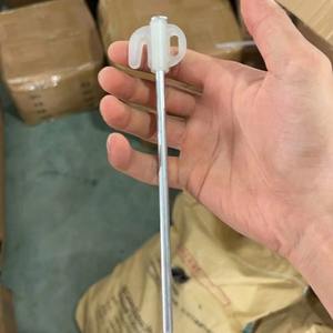 Piquets de tente de camping 20 cm en acier inoxydable renforcé, accessoires de tente couleur argent pour usage extérieur - Product Image 3