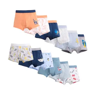 Quần Lót Boxer Cotton Cho Bé Trai, Quần Boxer Trẻ Em Hình Hoạt Hình Cho Bé Trai