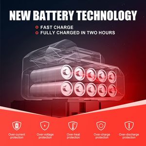 High Power Red Cordless Leaf <strong>Blower</strong> Ergonomic Lightweight Design for Lawn Care, Yard, <strong>Snow</strong>, Nice giftie for Halloween/Xmas - Product Image 6