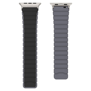 <span class=keywords><strong>Bracelet</strong></span> en caoutchouc <span class=keywords><strong>Trail</strong></span> Titanium/Noir avec boucle pour <span class=keywords><strong>Apple</strong></span> <span class=keywords><strong>Watch</strong></span> 40mm 44mm, compatible avec Iwatch <span class=keywords><strong>Ultra</strong></span> 7 8 9 6, bracelets de montre en silicone - Product Image 4