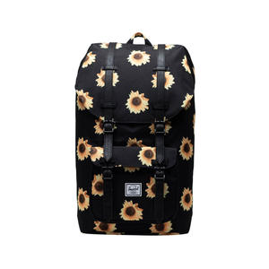 Mochila Herschel con Estampado de Girasoles, Unisex, Color: Negro/Girasol |   100% Auténtico - Product Image 1