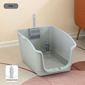 Bac à litière pour chat en acier inoxydable à mailles fines, anti-écrasement, avec contrôle des odeurs et grande capacité - Product Image 2