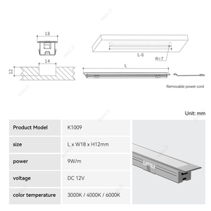 Đèn <span class=keywords><strong>LED</strong></span> âm tủ siêu mỏng tích hợp cảm biến chuyển động, chiều dài tùy chỉnh 20cm 30cm 40cm 100cm, dùng trong nhà - Product Image 6