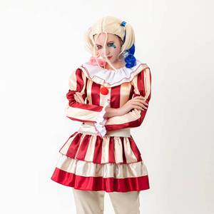 Disfraz de Payaso Harley Quinn para Mujer, Disfraz para Fiesta de Halloween, Actuación de Magia, Disfraz para Disfrazarse - Product Image 5