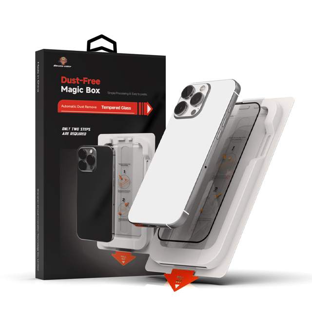 New Design Screen Protector Installation Kit Auto Dust Removal Quick & Accurately Dust-Free Magic Box for Iphone 17