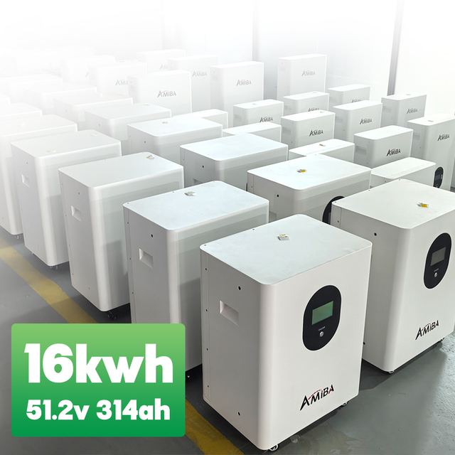 Newest 16kwh Photovoltaic Solar Home Energy Storage 51.2v 314ah 100ah 200ah Lifepo4 Battery Hybrid System Lithium Battery
