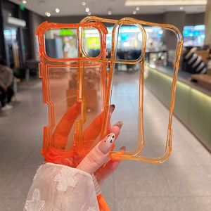 Funda de teléfono móvil 3 en 1 con cojín de aire Beautyline brillante para <span class=keywords><strong>iPhone</strong></span> 17 16 15 14 13 12 11 Pro Max, funda de parachoques con cordón para mujer 360 - Product Image 3