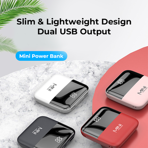 パワーバンクバッテリー10000mAhミニポータブルパワーバンク,スクエアインテリジェントデジタルディスプレイ - Product Image 6