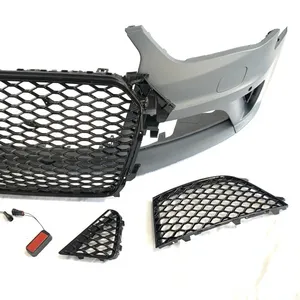 B8.5 RS4 Style Body Kit for Au-di A4 2012 2013 2014 RS Look Front Bumper With Black Grille
