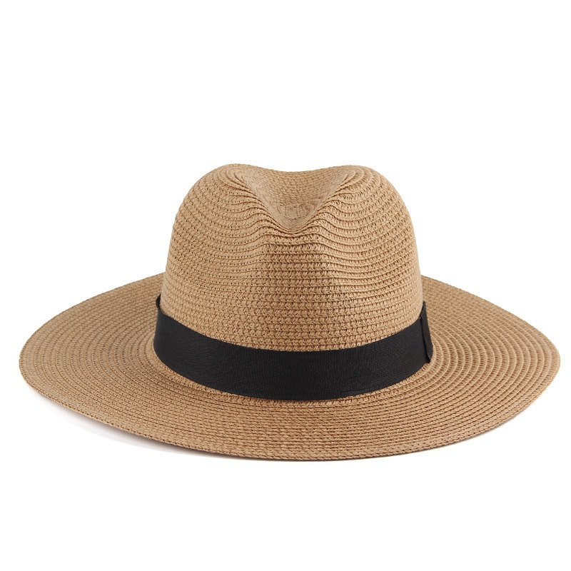 Wholesale New Summer UV Sunscreen Fashion Straw Hat Men's Women's Neutral Style Raffia Straw-made Daily Casual Sombrero Hat