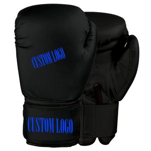 Guantes de boxeo de cuero PU con estampado de diseño personalizado, alta calidad, venta al por mayor, guantes de boxeo de cuero - Product Image 5
