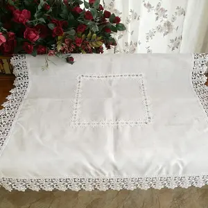 Custom rectangular lace border ceremony tablecloth suppliers