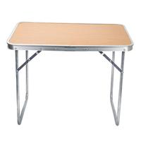 Table pliante de tourisme avec bordure en aluminium, table de pique-nique