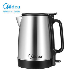 Bouilloire électrique Midea 1,7 L en acier inoxydable, arrêt automatique, sans fil, pour usage domestique - Product Image 1