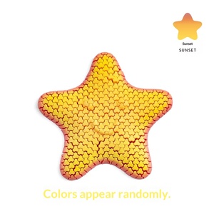 Figurine de vie marine réaliste en verre imprimée en 3D, étoile de mer Patrick Star à articulations mobiles, jouet anti-stress, cadeau pour enfants - Product Image 6