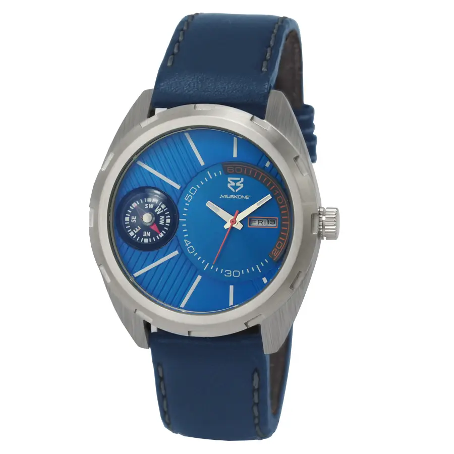 MIUSKONE 2022 Blue Fashion Business Wrist Watch Multifunction Luxury Mechanical Watch for Man