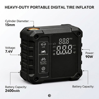 Portable Cordless Auto Shut-Off Air Pump Digital LED Light Car Tire Inflator Auto Car Air Compressor Made of Durable Plastic