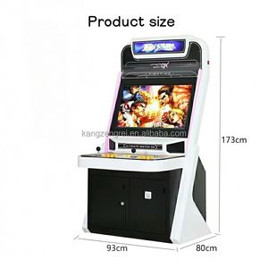 เครื่องเกมต่อสู้อาร์เคดแบบหยอดเหรียญ 2 ผู้เล่น ขนาด 32 นิ้ว สำหรับอุปกรณ์ความบันเทิงวิดีโอชกมวย - Product Image 3