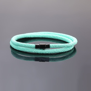 Super Quantity Double Layer Black Magnetic Clasp Charms Fashion Jewelry Milan Rope <b>Men</b> Women Couple Bracelets - Product Image 1