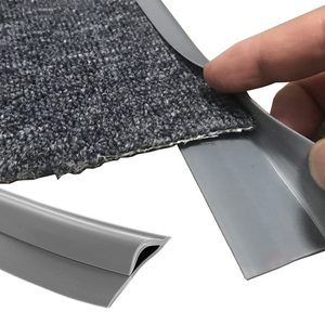 Pisos Tapete Vinil Plástico Flexível PVC Rubber Edging <span class=keywords><strong>Carpet</strong></span> Transição e Protector Trim Strip - Product Image 3