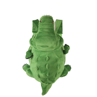 Sac en peluche personnalisé pour animaux/sac à dos pour bébé dinosaure animal en peluche sac à dos en peluche dinosaure vert pour enfant